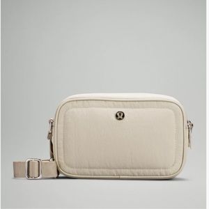 Lululemon Crossbody Camera Bag - Raw Linen